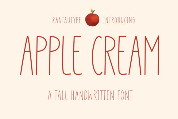 Apple Cream: The Sweet Script Font for Campaigns That Need a Personal Touch