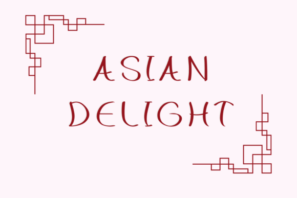Asian Delight: A Handwritten Font for Friendly Branding