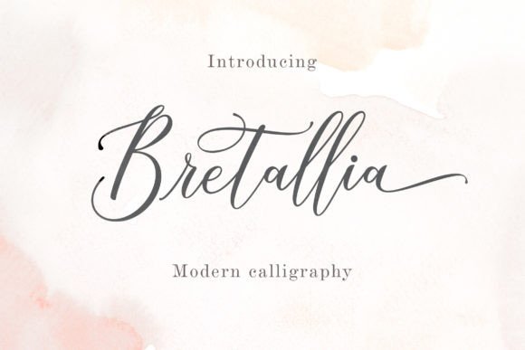 Bringing Elegance to Craft: The Bretallia Script Font