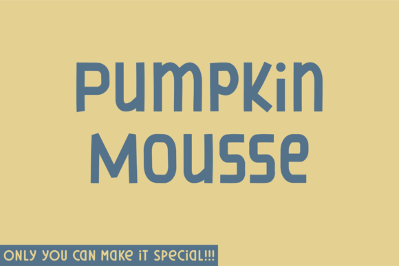 Pumpkin Mousse Font: An Authentic Touch for Your Brand