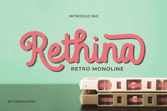 Rethina: The Vintage Script Font for Your Creative Projects