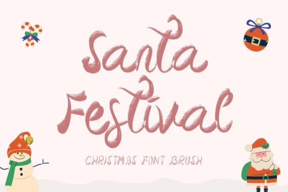 Santa Festival: The Elegant Brush Font for Standout Campaigns