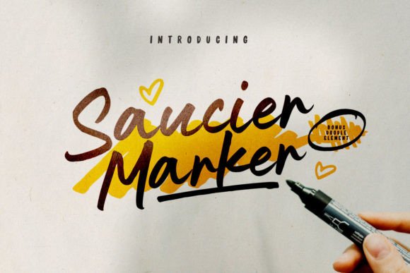 Saucier Marker Font for a Warm, Personal Brand Identity