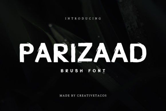 The Parizaad Brush Font for Crafters and Product Design