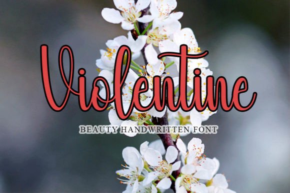 Violentine Font: A Script Face for Scrolling Audiences